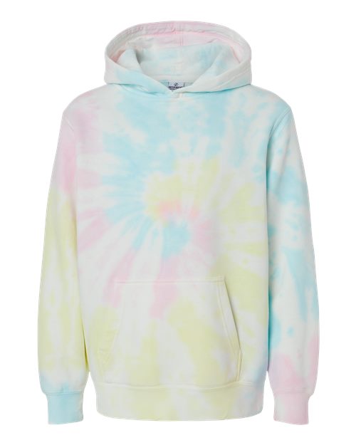 Youth Midweight Tie-Dyed Hooded Sweatshirt - 11131