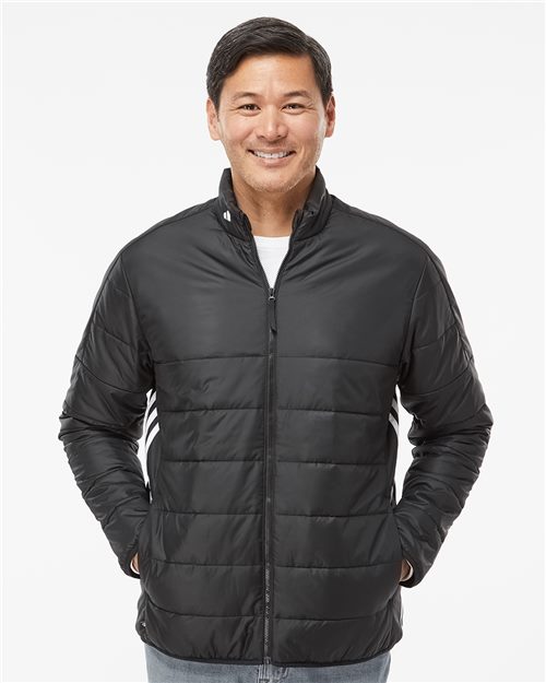 Men's 3-Stripes Puffer Full-Zip Jacket - 11017