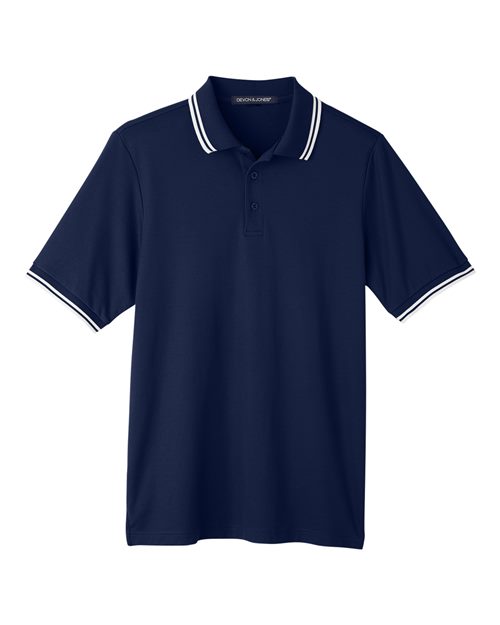 Men's CrownLux Performance® Plaited Tipped Polo - 13273