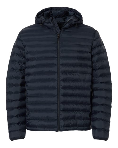 Men's Lightweight Poly-filled Hooded Puffer Jacket - 16217