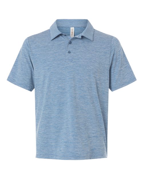 Men's Relay Heathered Stripe Polo - 16386