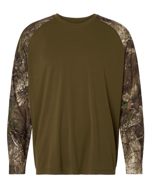 Unisex Realtree® Performance Colorblocked Long Sleeve T-Shirt - 16480