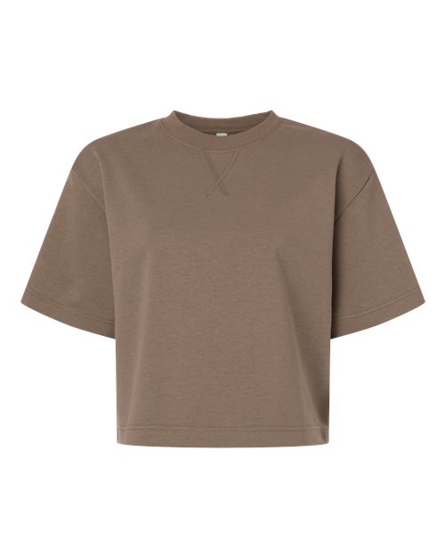 Women's French Terry Mid-Length Boxy Top - 16623