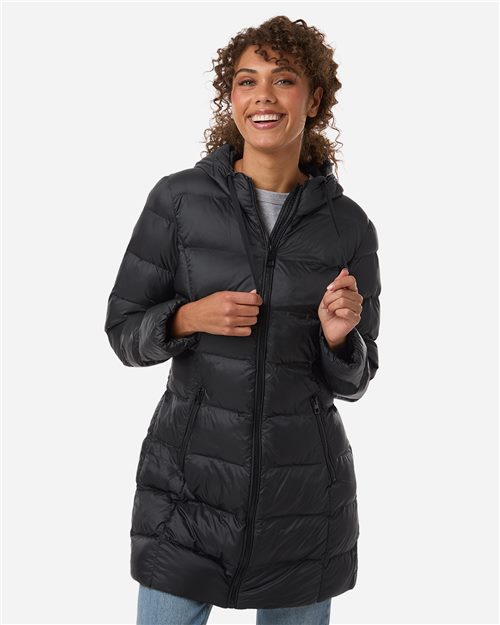 Women's Poly-filled 3/4 Length Coat - 16223
