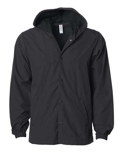 Men's Water-Resistant Hooded Windbreaker - 3797