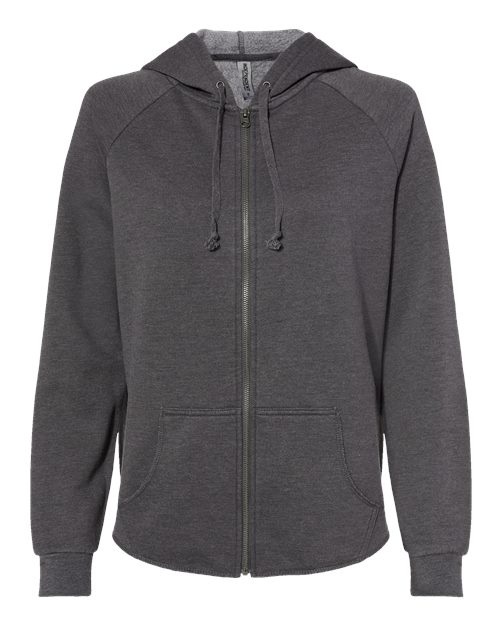 Women's California Wave Wash Full-Zip Hooded Sweatshirt - 8801