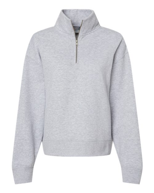 Women's Sueded Fleece Quarter-Zip Sweatshirt - 10419