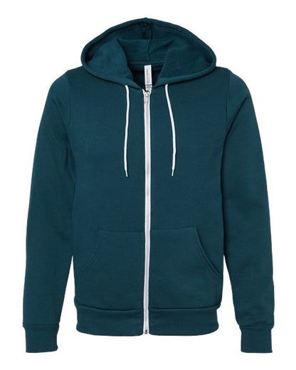 Unisex Sponge Fleece Full-Zip Hoodie Sweatshirt - 2769
