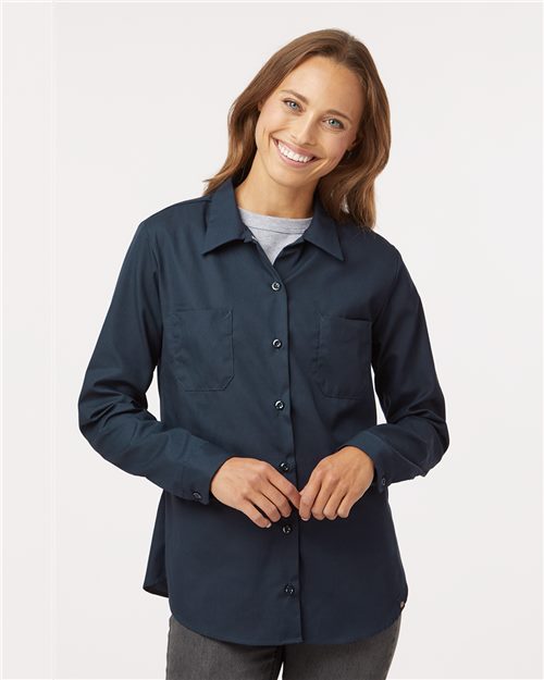 Women's Long Sleeve Industrial Work Shirt - 10157