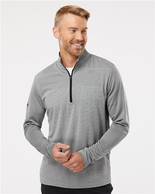 Men's Ultimate365 Heather Block Print Quarter-Zip Pullover - 10209