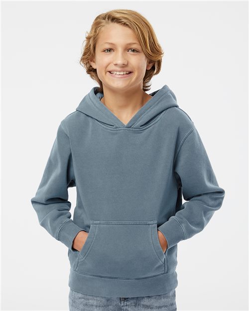 Youth Midweight Pigment-Dyed Hooded Sweatshirt - 10325