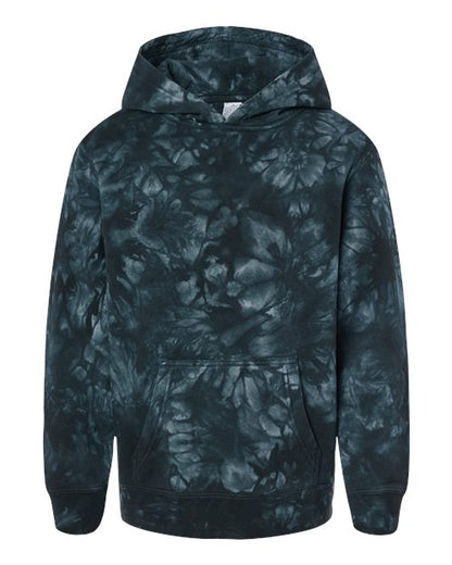 Youth Midweight Tie-Dyed Hooded Sweatshirt - 11131