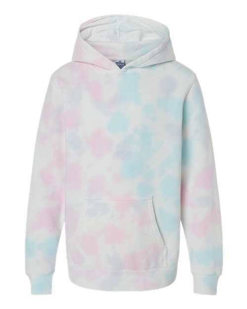 Youth Midweight Tie-Dyed Hooded Sweatshirt - 11131