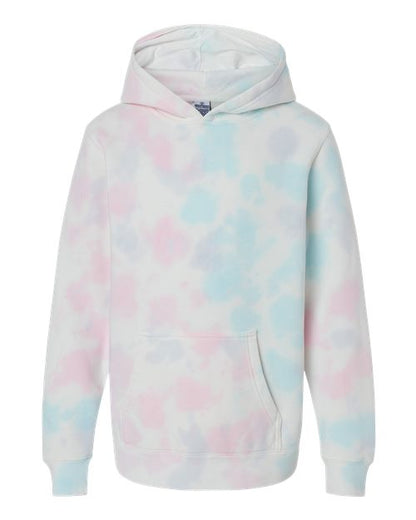 Youth Midweight Tie-Dyed Hooded Sweatshirt - 11131