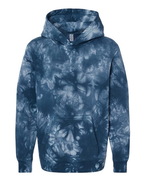Youth Midweight Tie-Dyed Hooded Sweatshirt - 11131