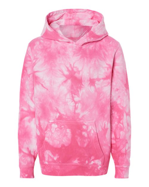 Youth Midweight Tie-Dyed Hooded Sweatshirt - 11131