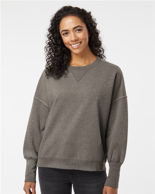 Women's Sueded Fleece Crewneck Sweatshirt - 10418
