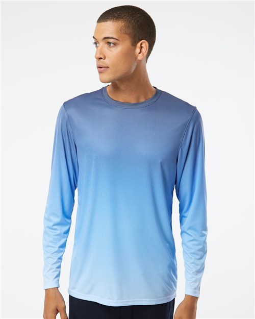 Unisex Barbados Performance Pin Dot Long Sleeve T-Shirt - 10527