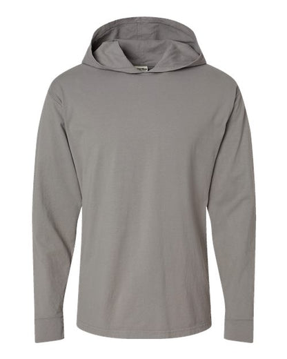 Unisex Garment-Dyed Jersey Hooded Long Sleeve T-Shirt - 11285