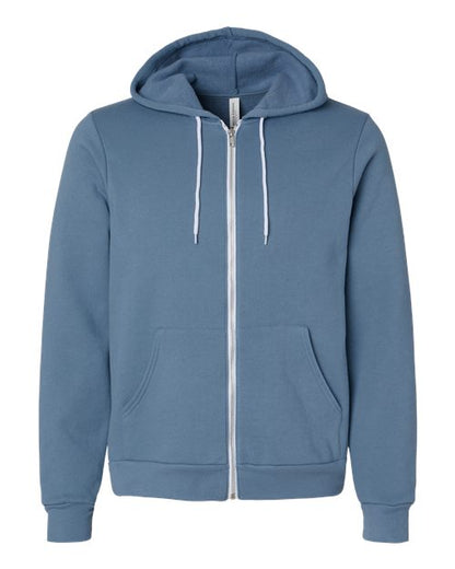 Unisex Sponge Fleece Full-Zip Hoodie Sweatshirt - 2769