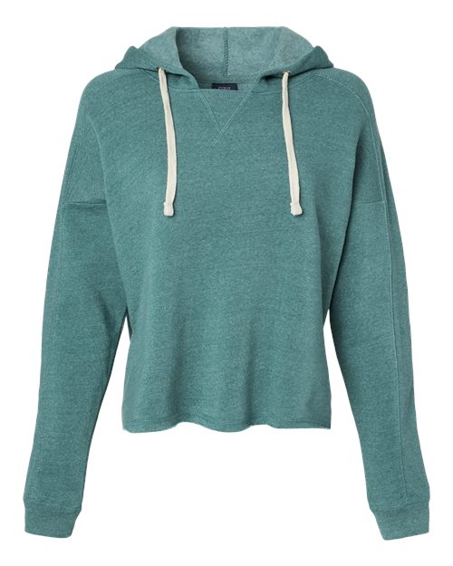 Women's Angel Fleece Crop Hooded Sweatshirt - 11769