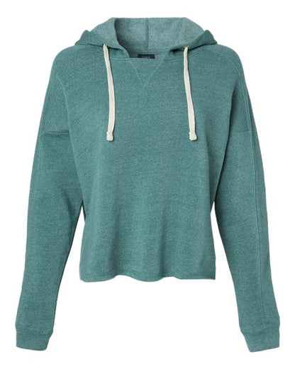 Women's Angel Fleece Crop Hooded Sweatshirt - 11769