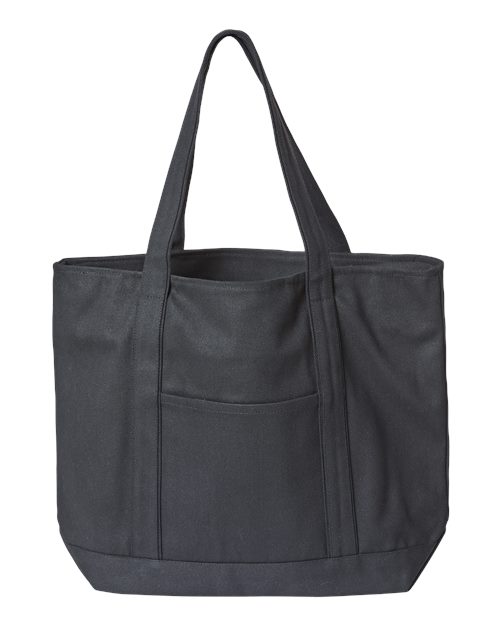 XL Zippered Cotton Canvas Resort Tote - 6108