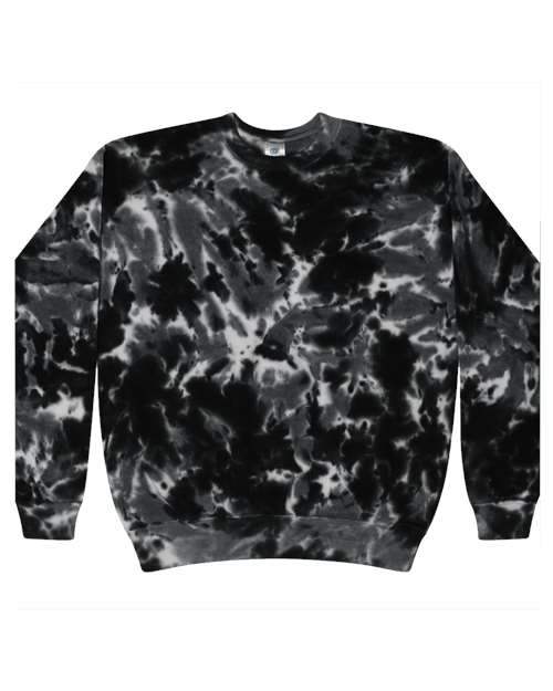 Unisex Tie-Dyed Fleece Crewneck Sweatshirt - 11003