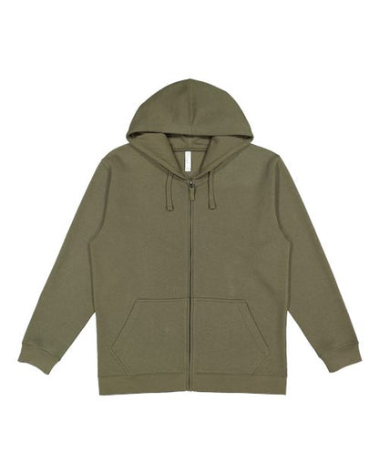 Unisex Full-Zip Fleece Hoodie Sweatshirt - 12396