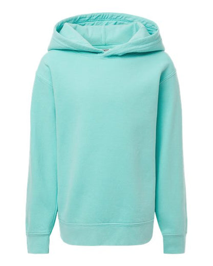 Youth Garment-Dyed Lightweight Fleece Hooded Sweatshirt - 12441