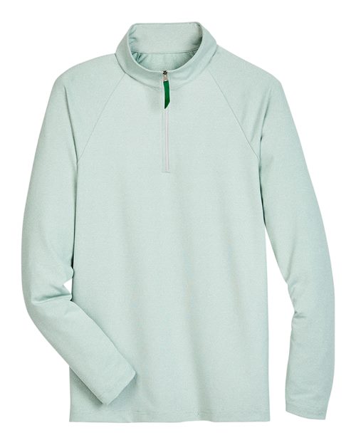 Men's CrownLux Performance® Clubhouse Micro-Stripe Quarter-Zip Pullover - 13184