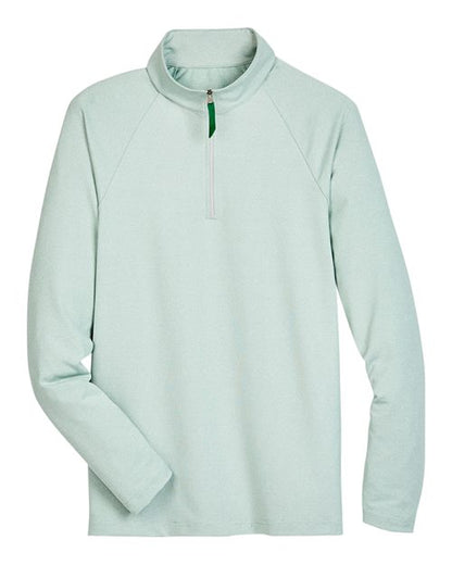 Men's CrownLux Performance® Clubhouse Micro-Stripe Quarter-Zip Pullover - 13184