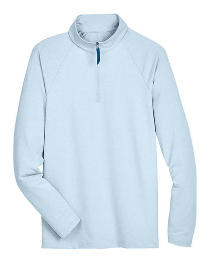 Men's CrownLux Performance® Clubhouse Micro-Stripe Quarter-Zip Pullover - 13184
