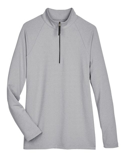 Women's CrownLux Performance® Clubhouse Micro-Stripe Quarter-Zip Pullover - 13187