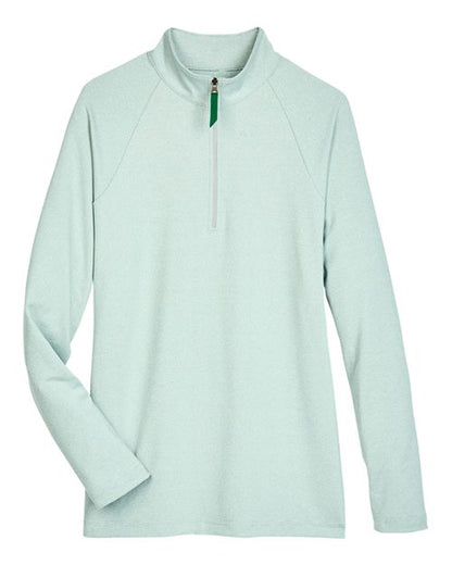 Women's CrownLux Performance® Clubhouse Micro-Stripe Quarter-Zip Pullover - 13187