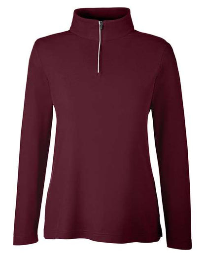 Women's Fusion ChromaSoft™ Pique Quarter-Zip Pullover - 13205
