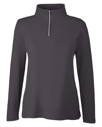 Women's Fusion ChromaSoft™ Pique Quarter-Zip Pullover - 13205