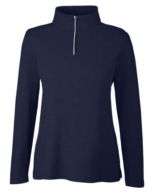 Women's Fusion ChromaSoft™ Pique Quarter-Zip Pullover - 13205