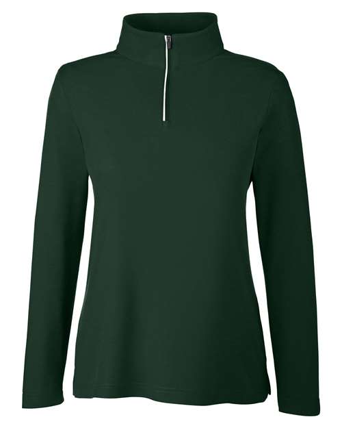 Women's Fusion ChromaSoft™ Pique Quarter-Zip Pullover - 13205