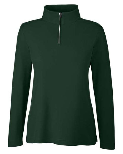 Women's Fusion ChromaSoft™ Pique Quarter-Zip Pullover - 13205