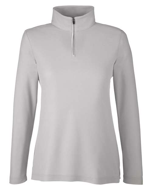 Women's Fusion ChromaSoft™ Pique Quarter-Zip Pullover - 13205