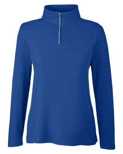 Women's Fusion ChromaSoft™ Pique Quarter-Zip Pullover - 13205