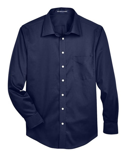 Men's Crown Collection® Solid Stretch Twill Woven Dress Shirt - 13239