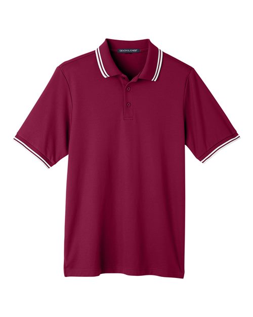 Men's CrownLux Performance® Plaited Tipped Polo - 13273