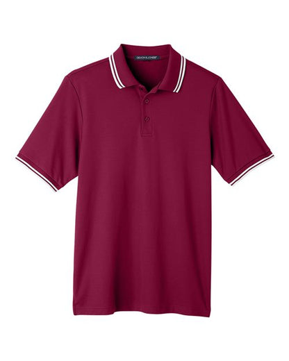 Men's CrownLux Performance® Plaited Tipped Polo - 13273