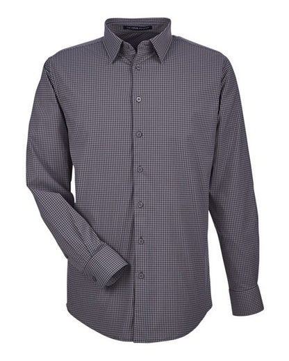 Men's CrownLux Performance® Tonal Mini Check Woven Dress Shirt - 13343