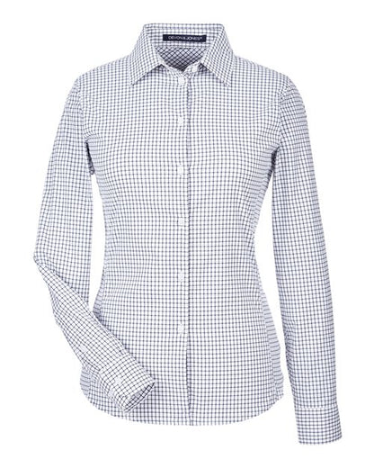 Women's CrownLux Performance® Micro Windowpane Woven Dress Shirt - 13376