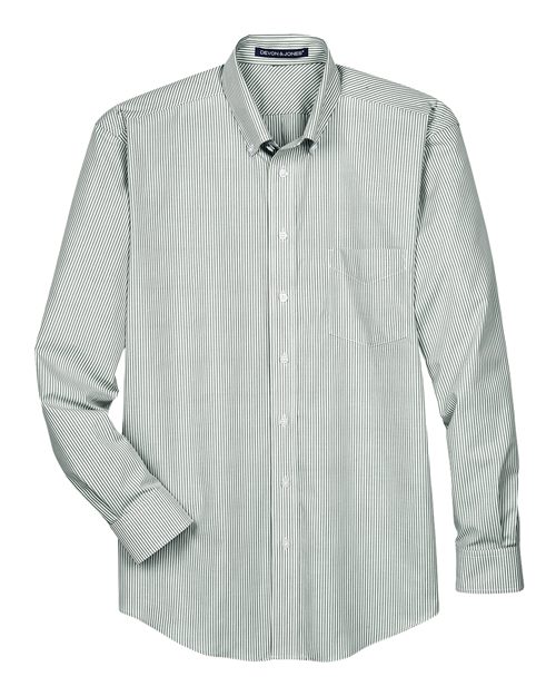 Men's Crown Collection® Banker Stripe Woven Dress Shirt - 13385