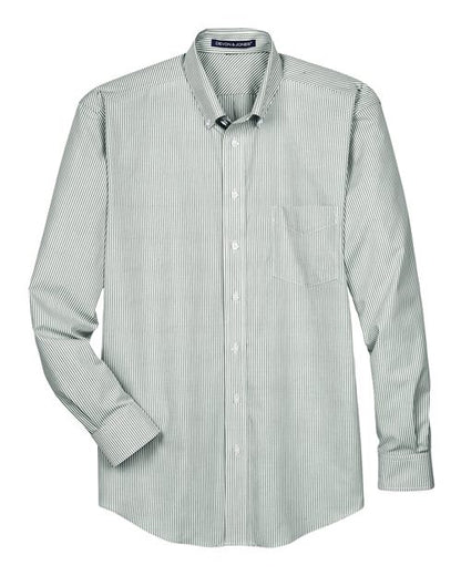 Men's Crown Collection® Banker Stripe Woven Dress Shirt - 13385