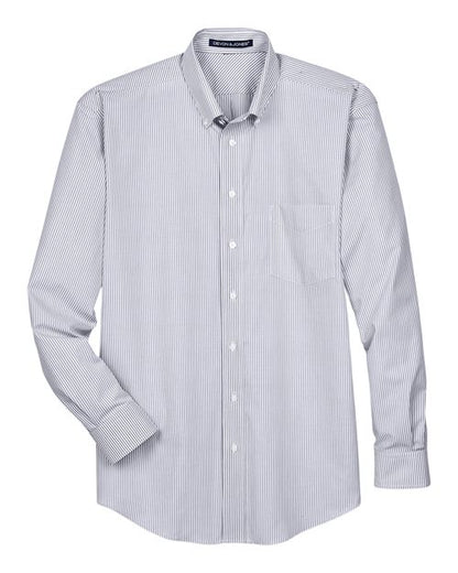 Men's Crown Collection® Banker Stripe Woven Dress Shirt - 13385